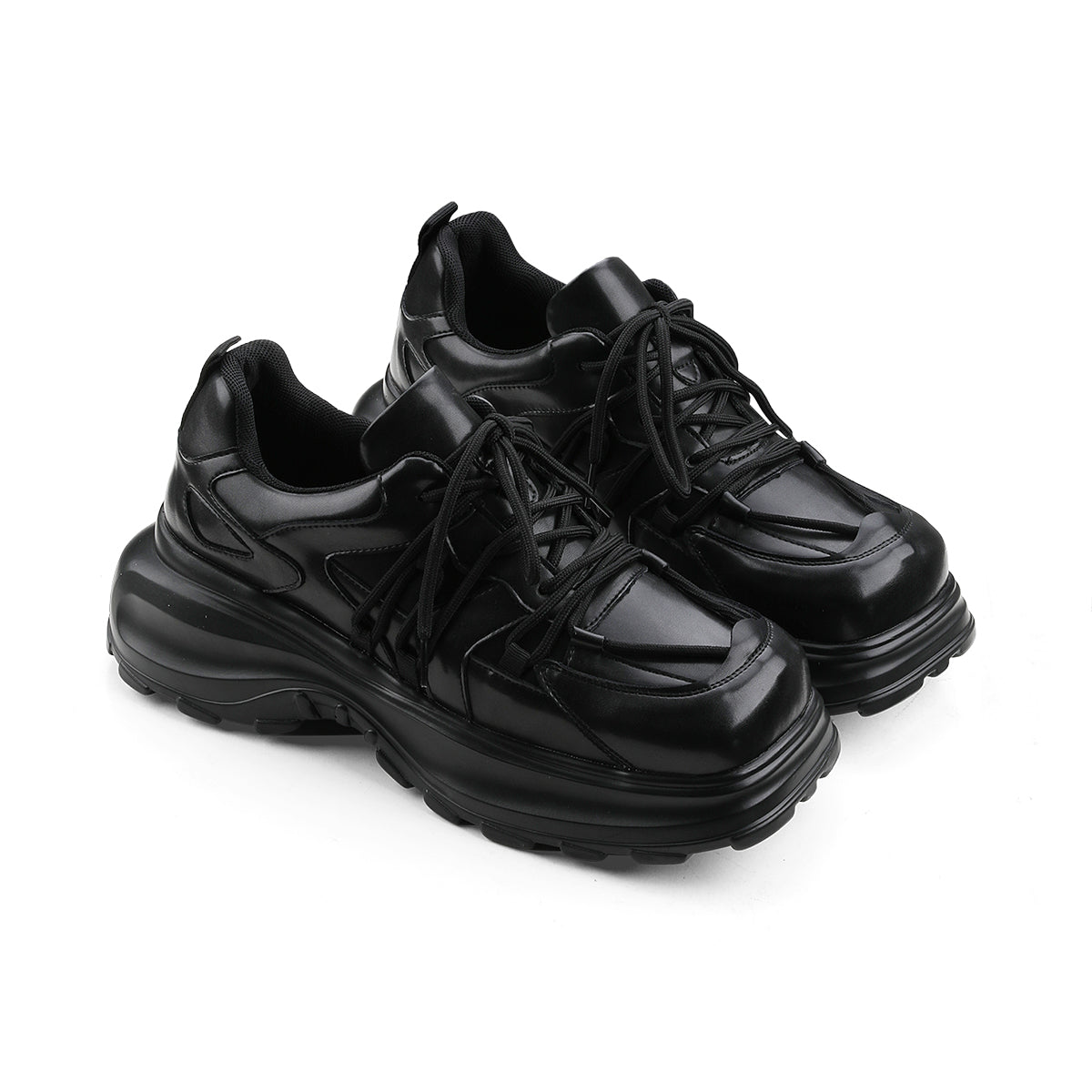 Halloy™ Cowhide Square Head Sneakers