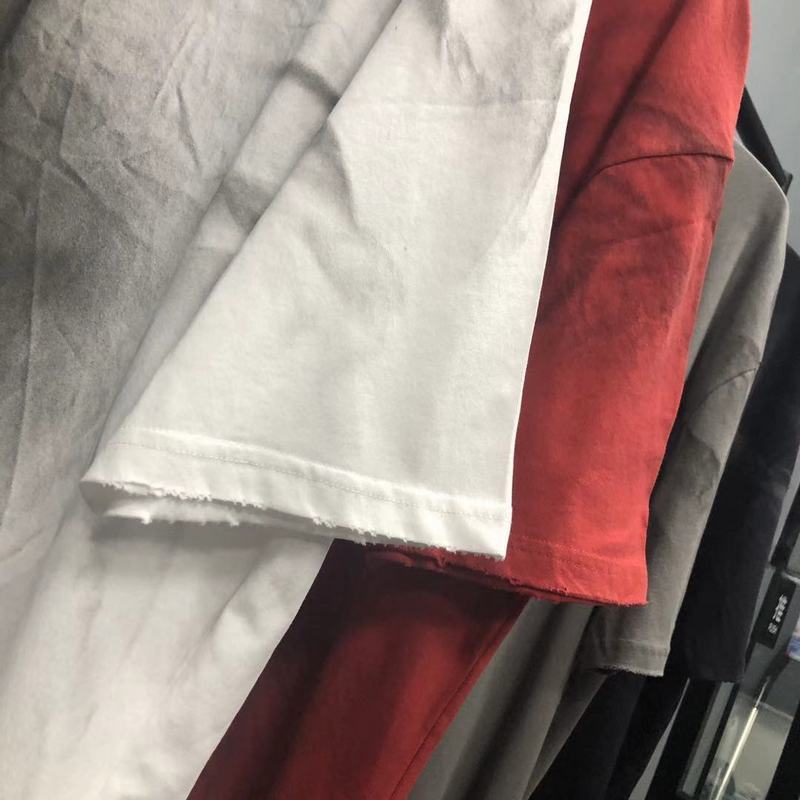 Halloy™ T-Shirt with Frayed Edges & Cropped Sleeves