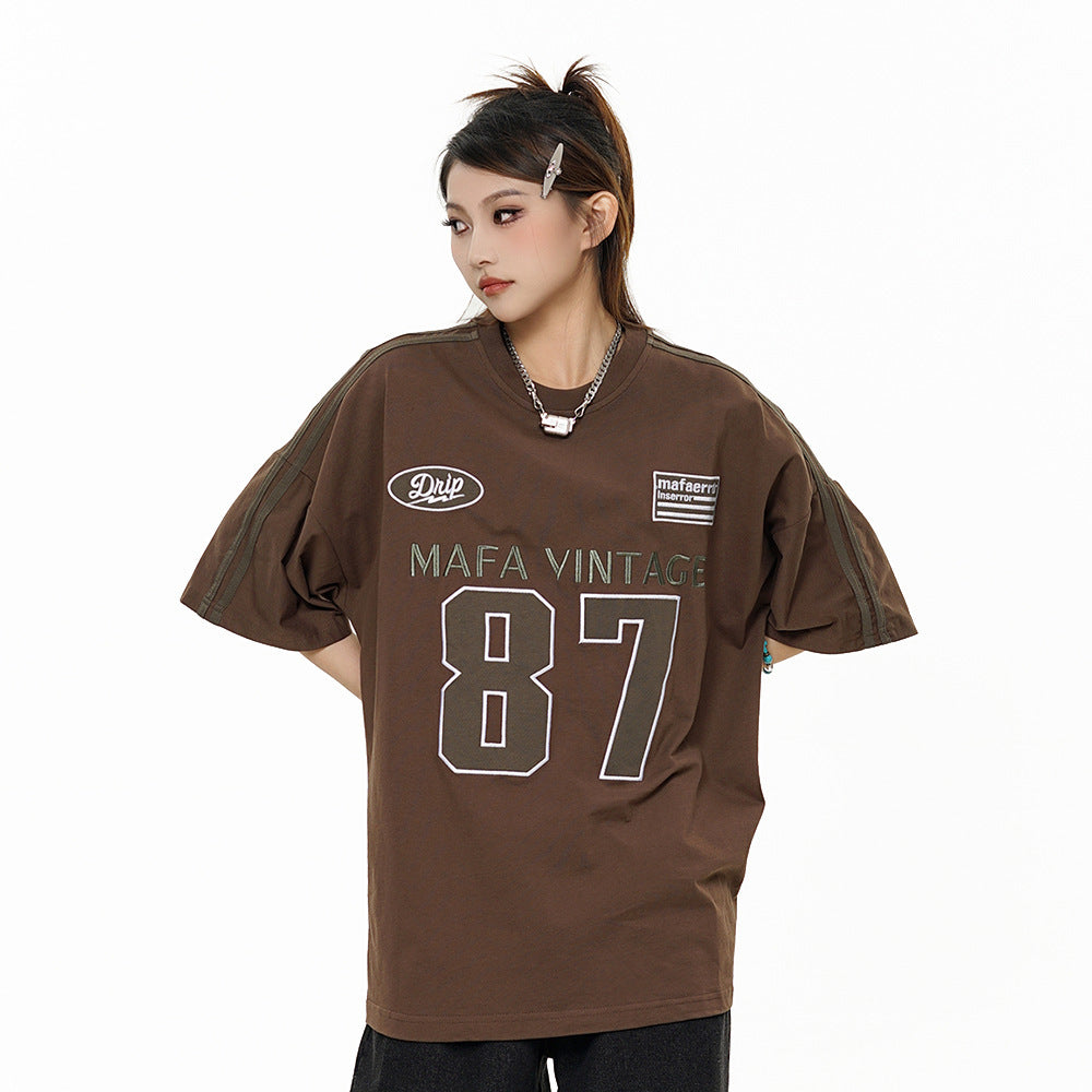 Halloy™ Numbers Printed Cotton T-shirt