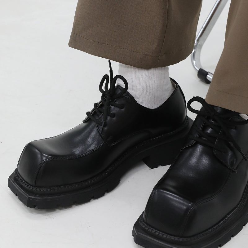 Halloy™ Square Toe Leather Shoes