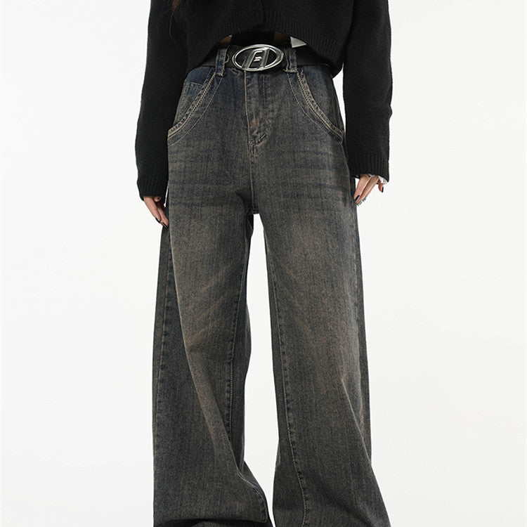 Halloy™ High Waist Wide Jeans