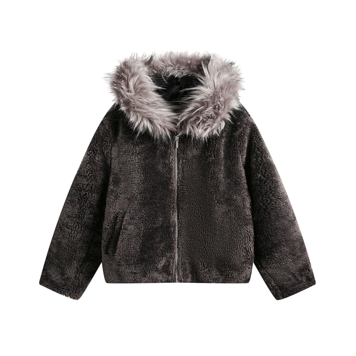 Halloy™ Cotton Coat Jacket American Retro Warm Fleece-lined