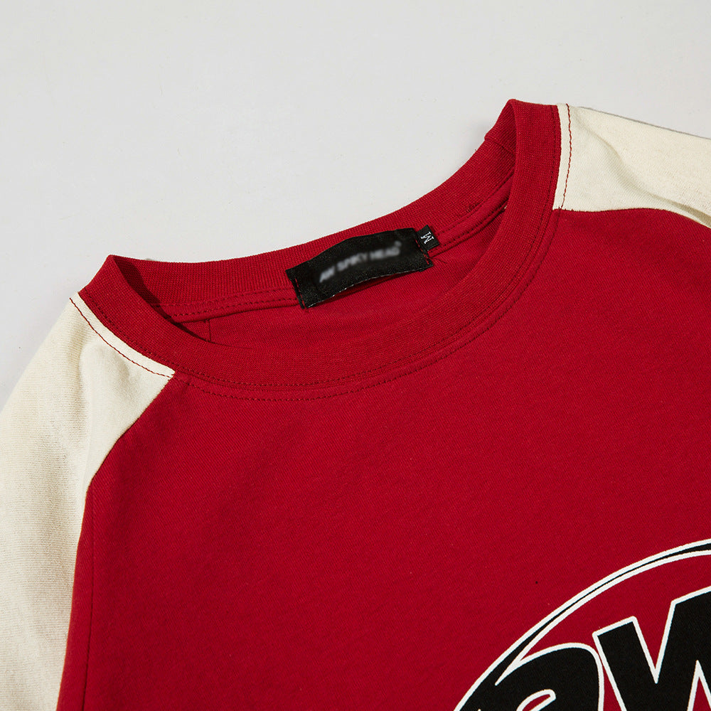 Halloy™ Sports Fashion Letter Half Sleeve T-shirt