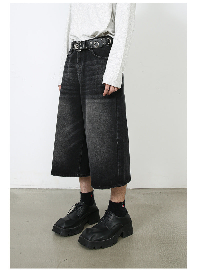 Halloy™ Loose Denim Shorts / Jorts
