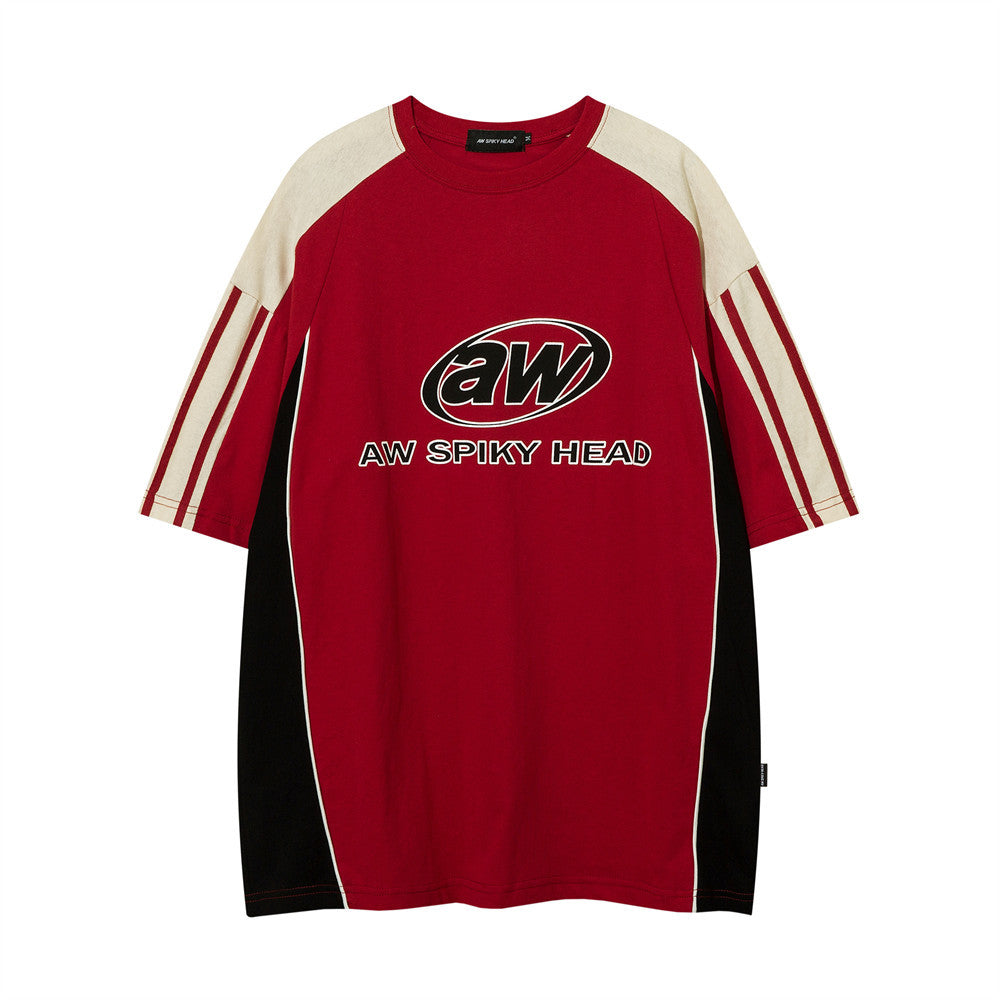 Halloy™ Sports Fashion Letter Half Sleeve T-shirt