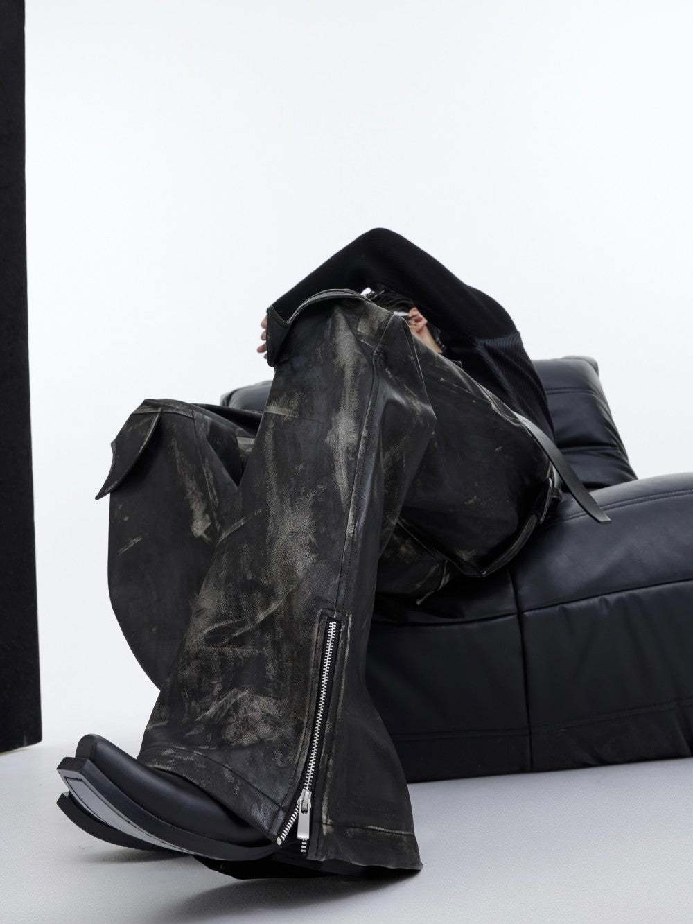 Halloy™ Opium Dark Leather Pants