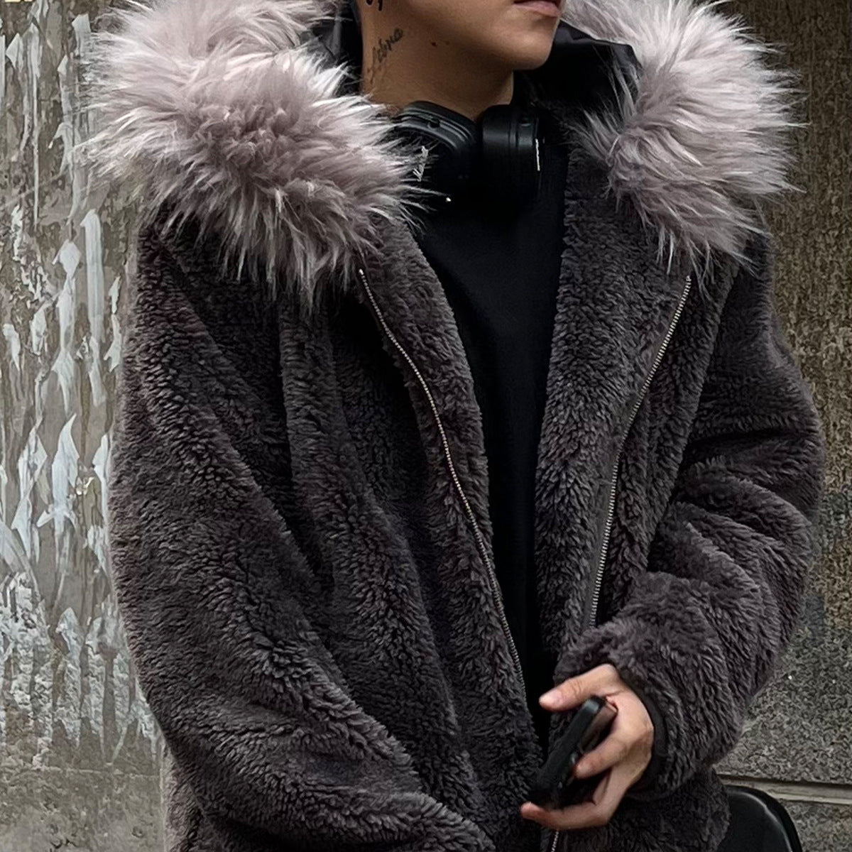 Halloy™ Cotton Coat Jacket American Retro Warm Fleece-lined