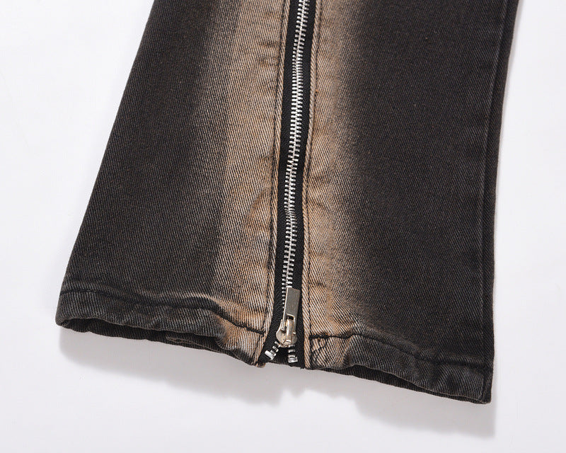 Halloy™ Street Jeans With Side Zips