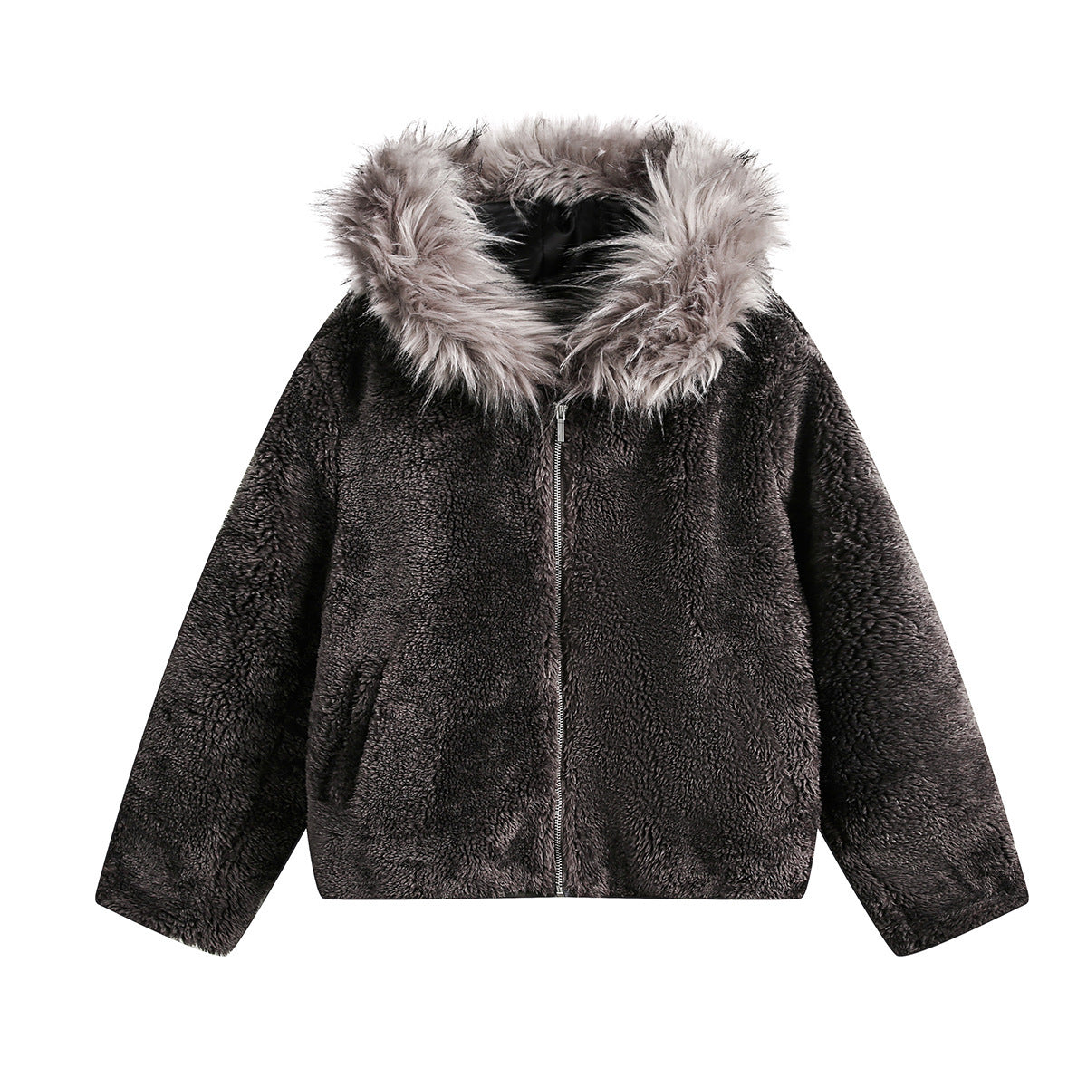 Halloy™ Cotton Coat Jacket American Retro Warm Fleece-lined
