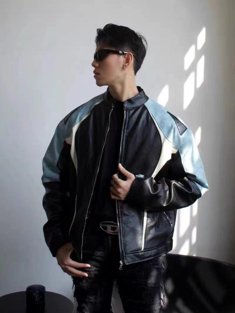 Halloy™ Leather Motorcycle Jacket