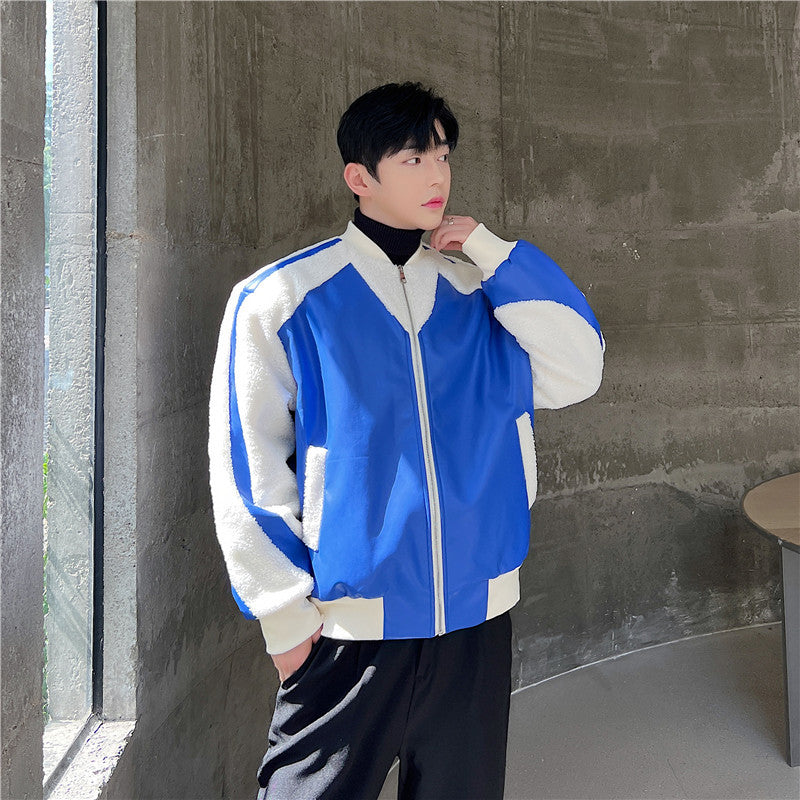 Halloy™ Leather Lambswool Jacket
