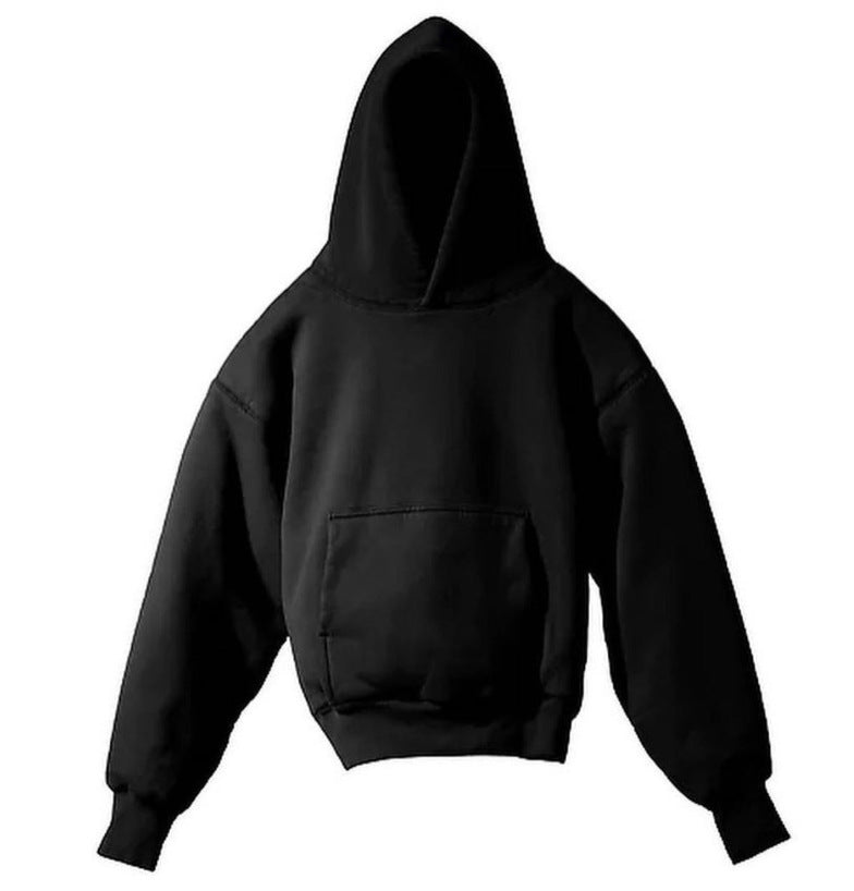 Halloy™ Fleece-lined Solid Color Hooded Sweater