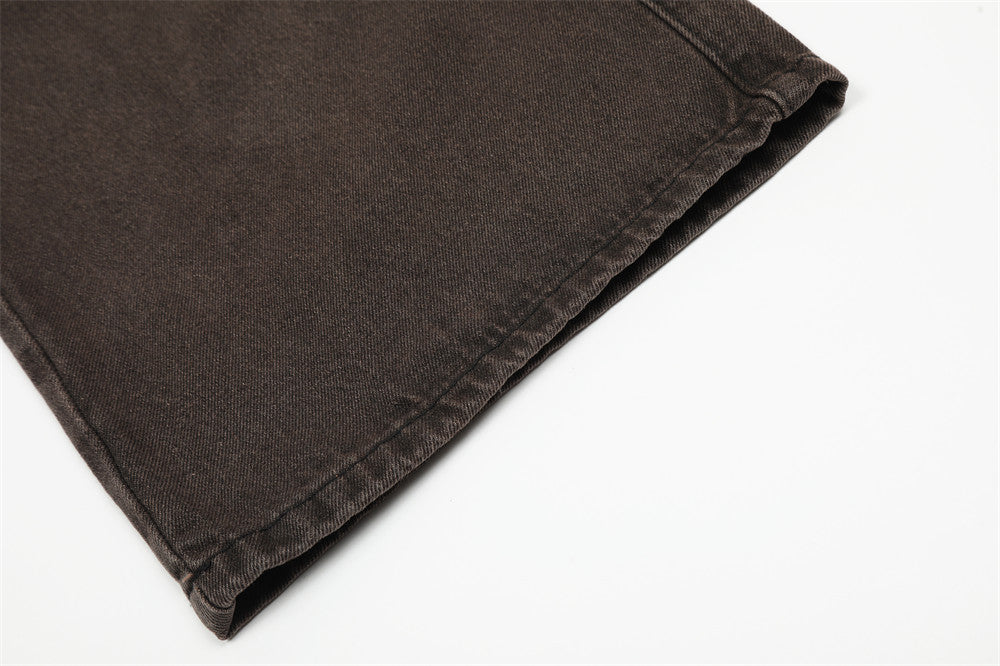 Halloy™ Cargo Personality Straight Long Jeans