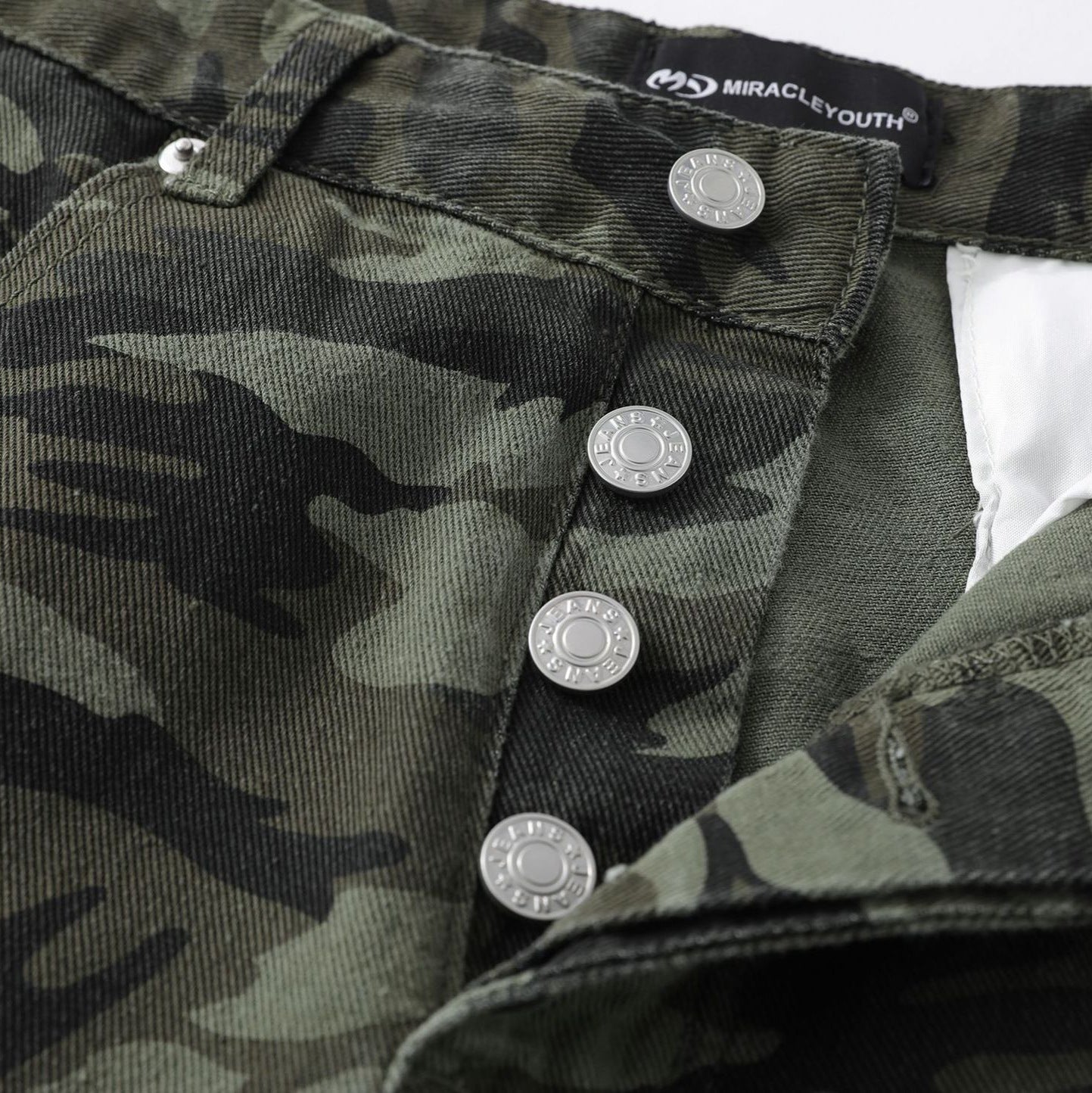 Halloy™ American Vintage Street Camouflage Workwear Trousers