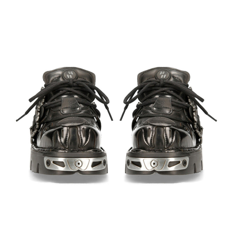 Halloy™ Punk Small Leather Shoes Metal