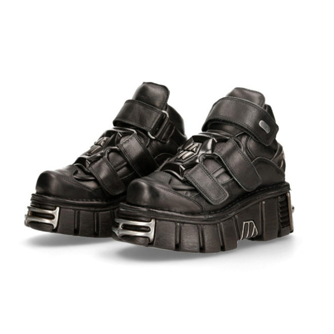Halloy™ Low-Top Metal Muffin Sole Round Shoes