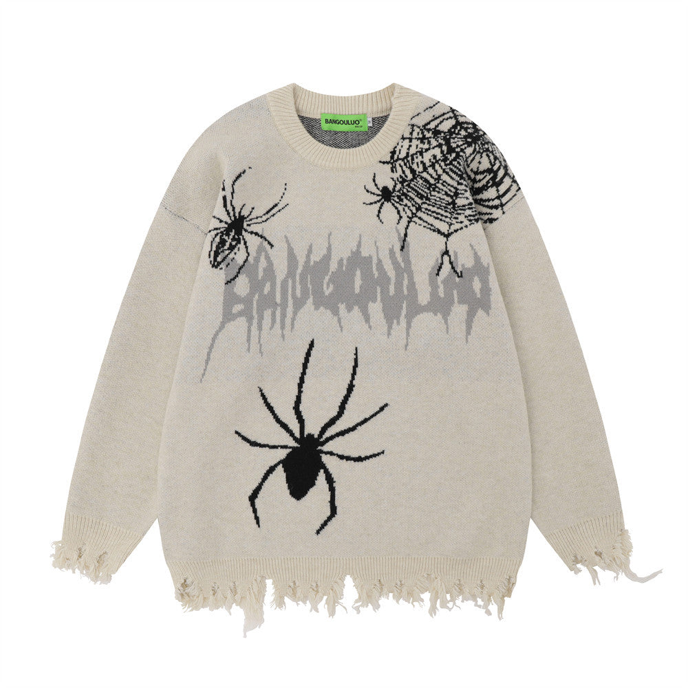 Halloy™ Spider Web Brocade Sweater