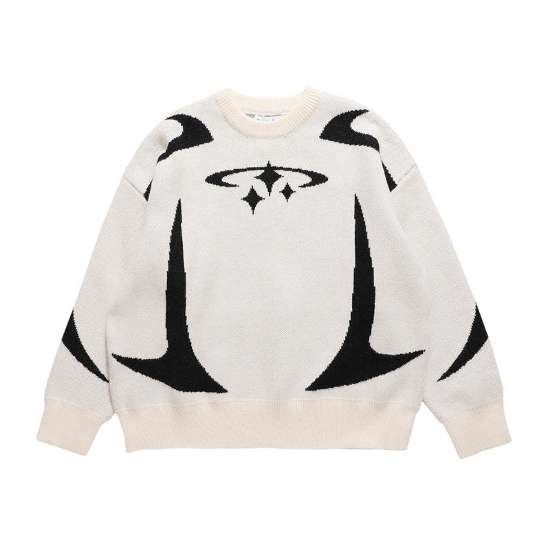 Halloy™ Three Stars Crewneck Sweater