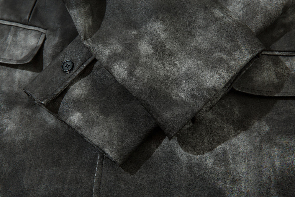 Halloy™ PU Leather Suit Jacket