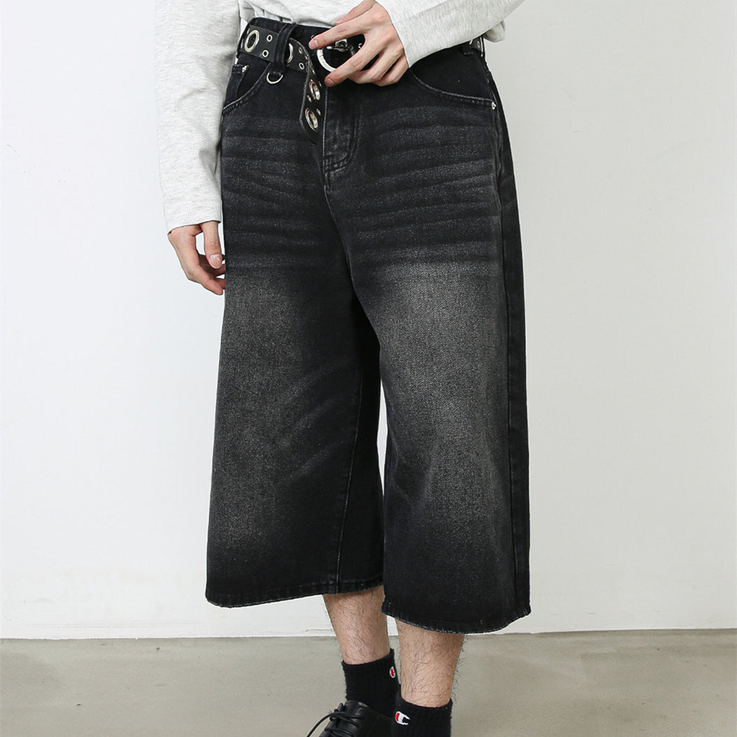 Halloy™ Loose Denim Shorts / Jorts