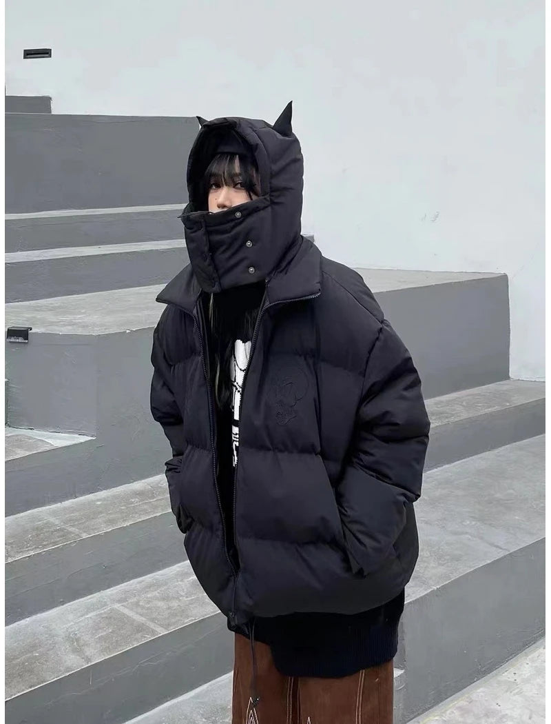 Halloy™ Horn Masked Hooded Coat