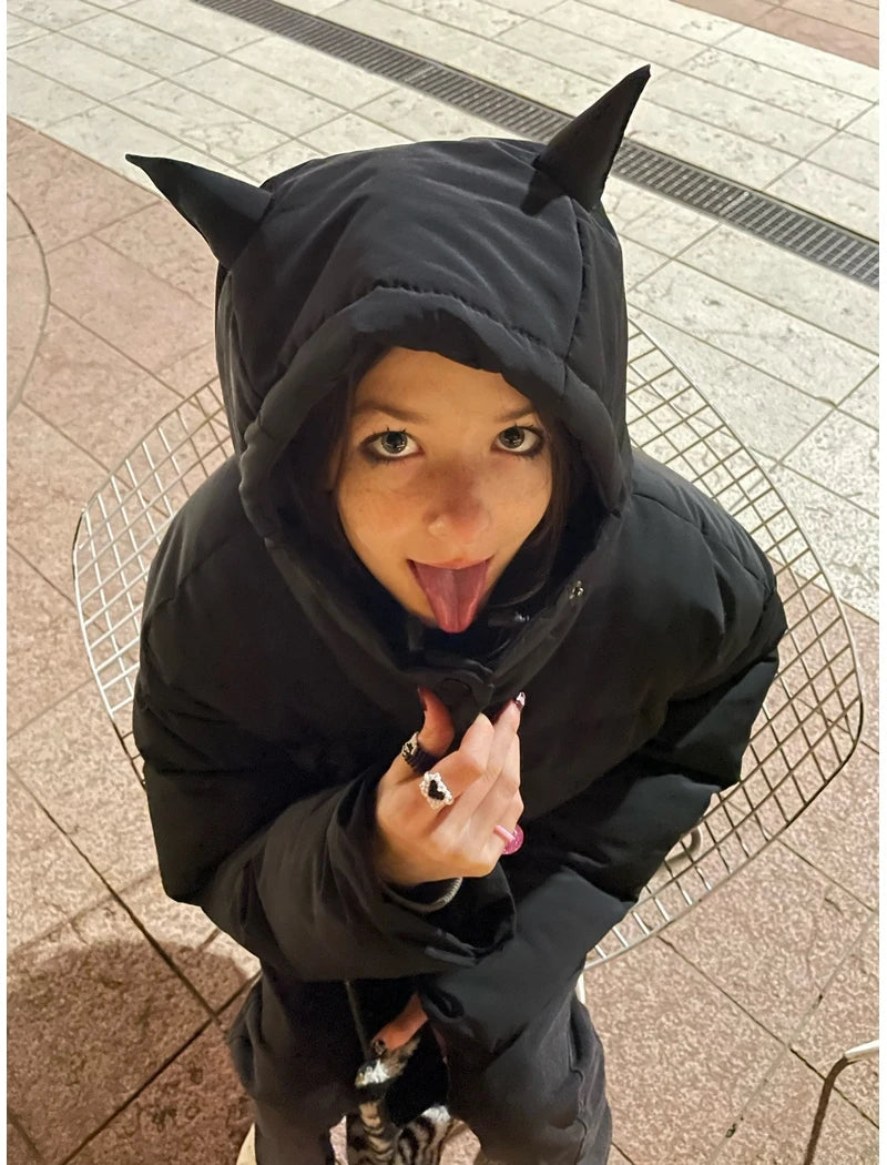 Halloy™ Horn Masked Hooded Coat