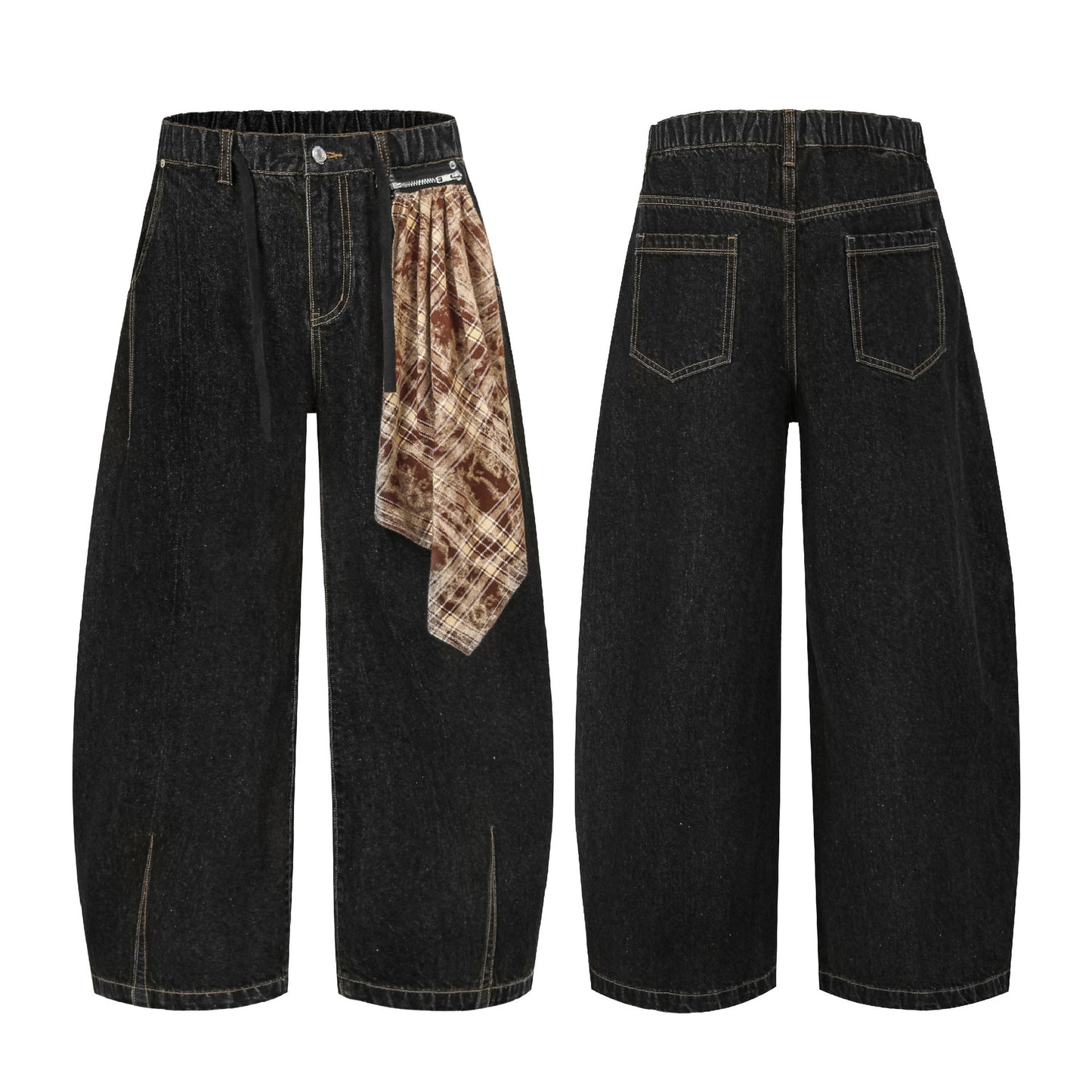 Halloy™ Retro Machete Denim Trousers