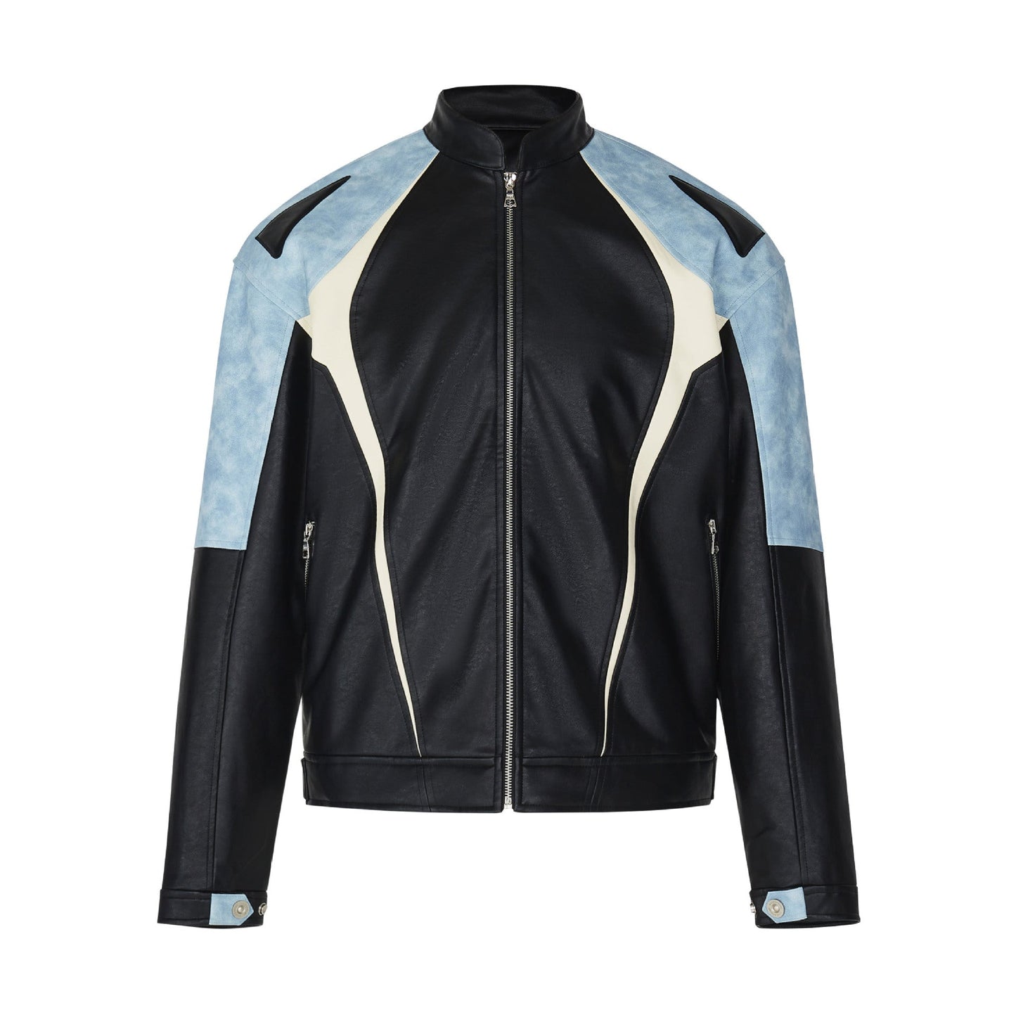 Halloy™ Leather Motorcycle Jacket