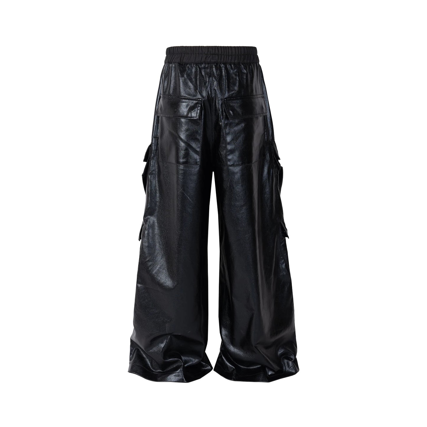 Halloy™ Bright Coated Black Opium Pants