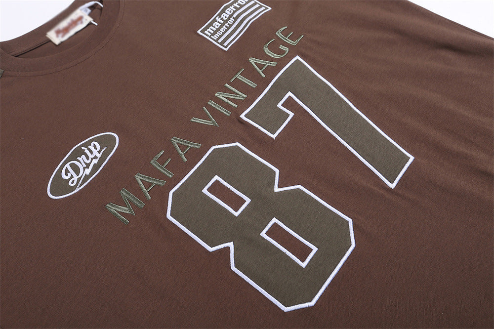 Halloy™ Numbers Printed Cotton T-shirt