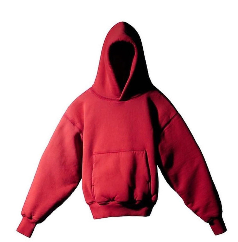 Halloy™ Fleece-lined Solid Color Hooded Sweater