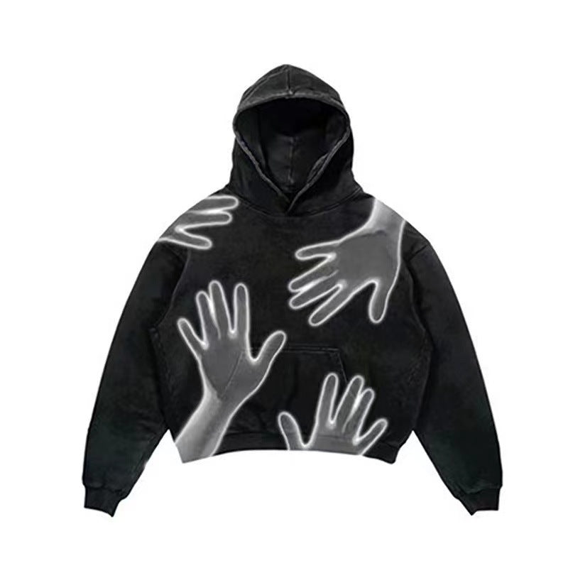 Halloy™ Skeleton Design Printed Hoodie