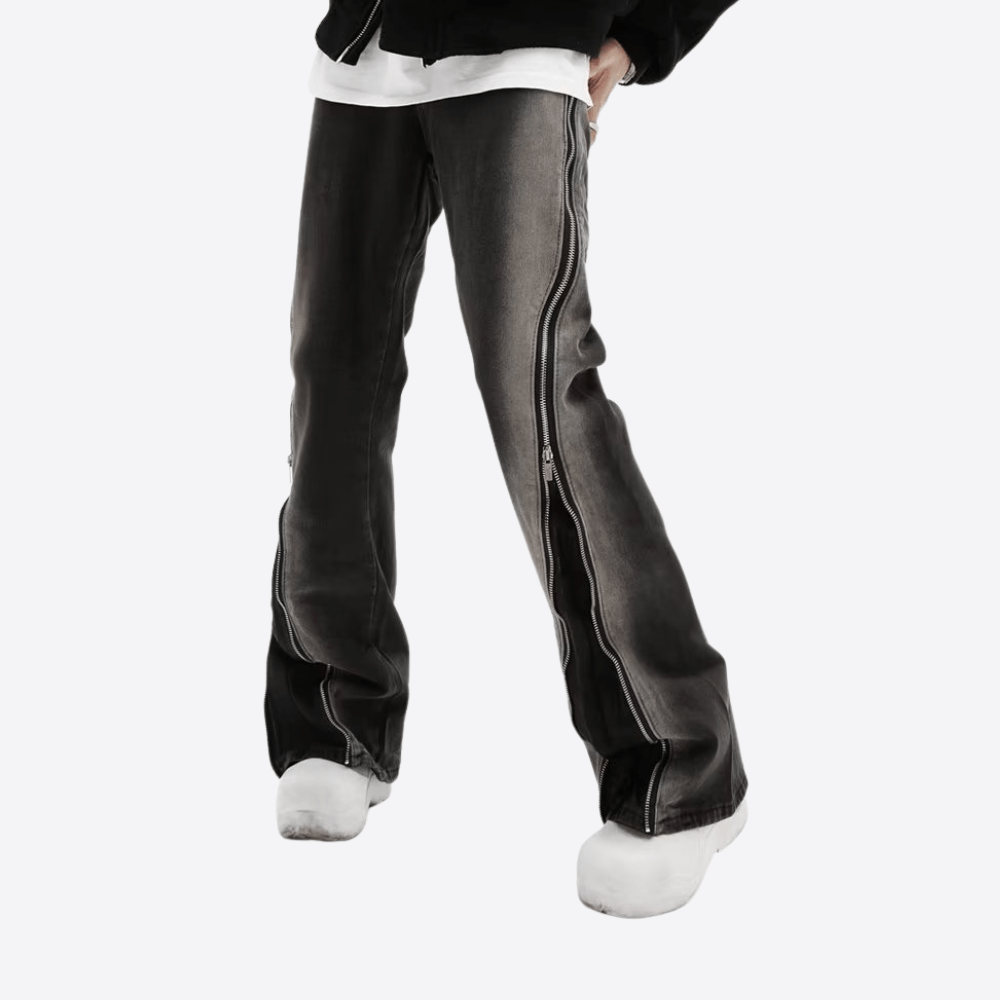 Halloy™ Street Jeans With Side Zips