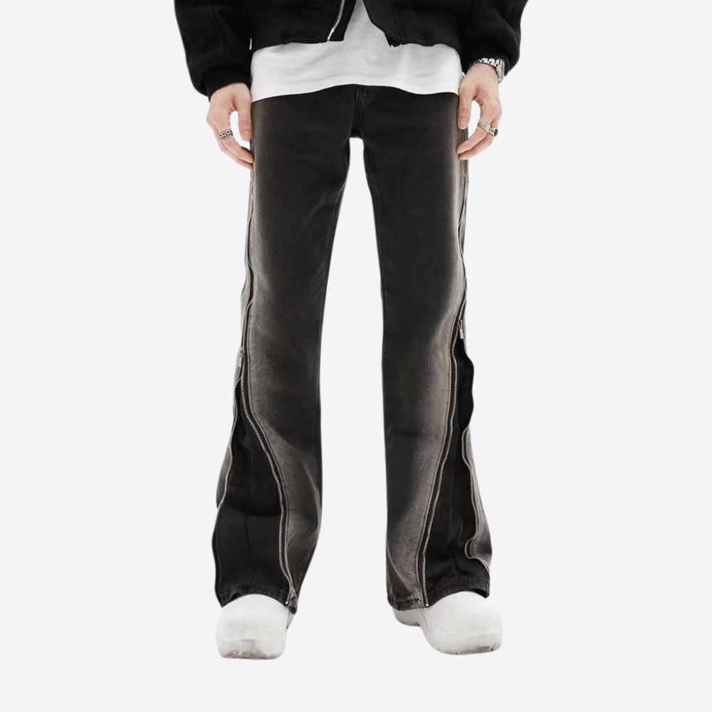 Halloy™ Street Jeans With Side Zips