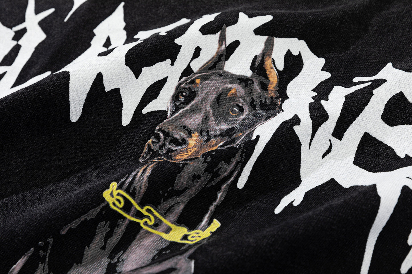 Halloy™ Letter Short Sleeve Doberman Pinscher Printed T-Shirt