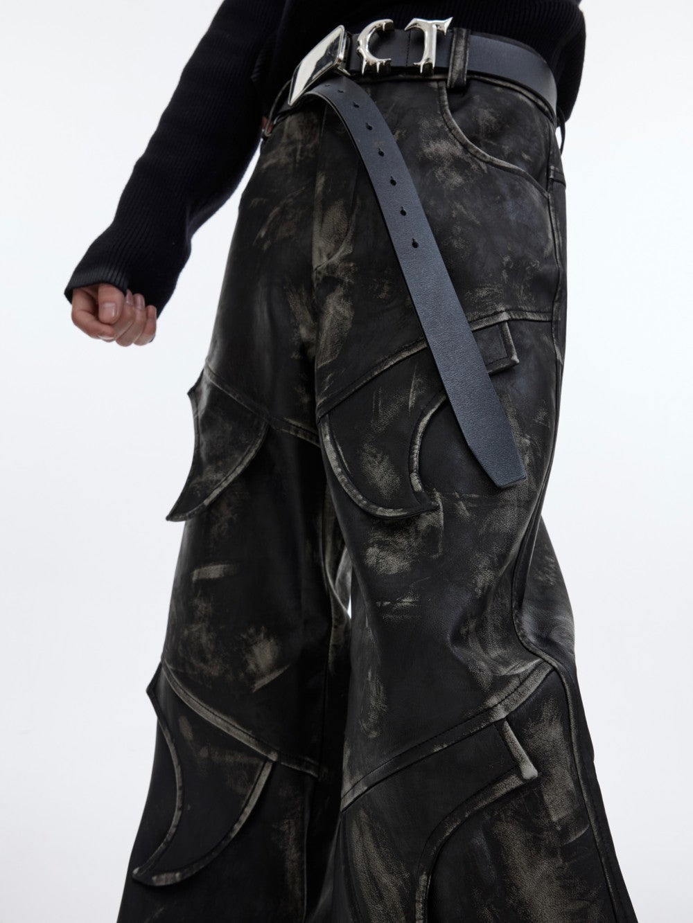 Halloy™ Opium Dark Leather Pants