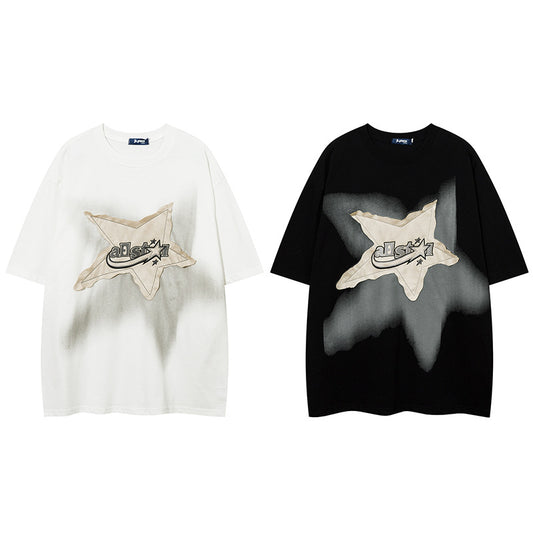 Halloy™ Y2K Streetwear Star T-shirt