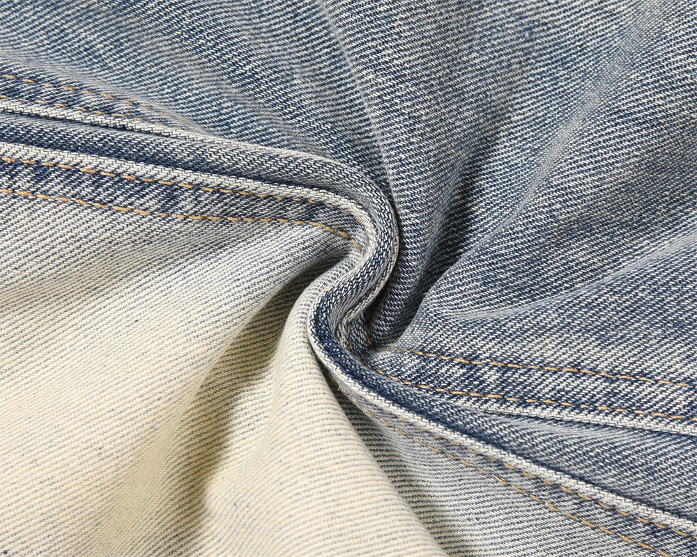 Halloy™ Washed And Worn Inkjet Flared Jeans