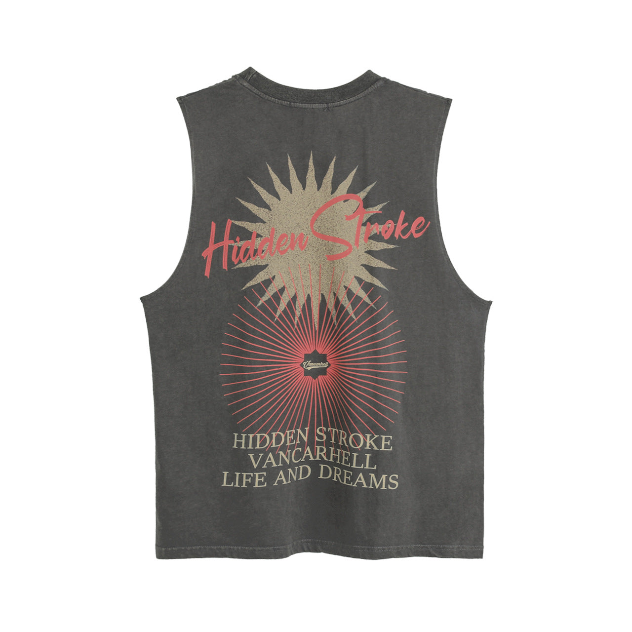 Halloy™ Vintage Printed Loose Sleeveless T-shirt