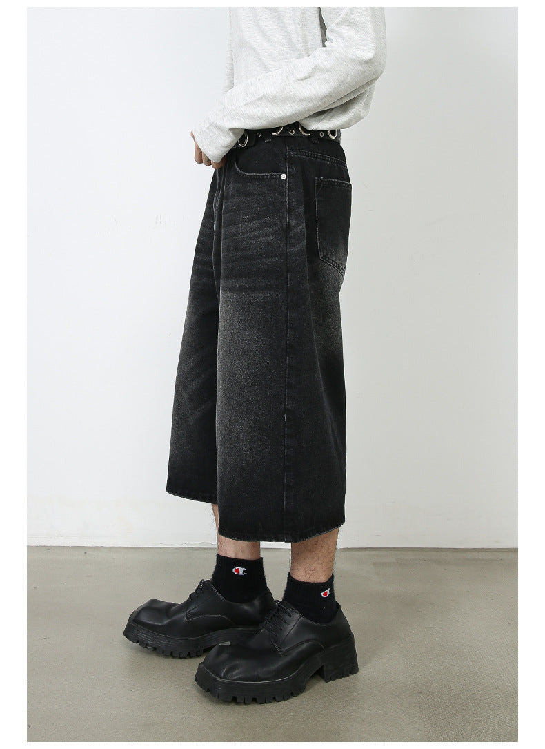 Halloy™ Loose Denim Shorts / Jorts