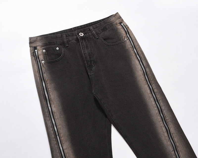 Halloy™ Street Jeans With Side Zips
