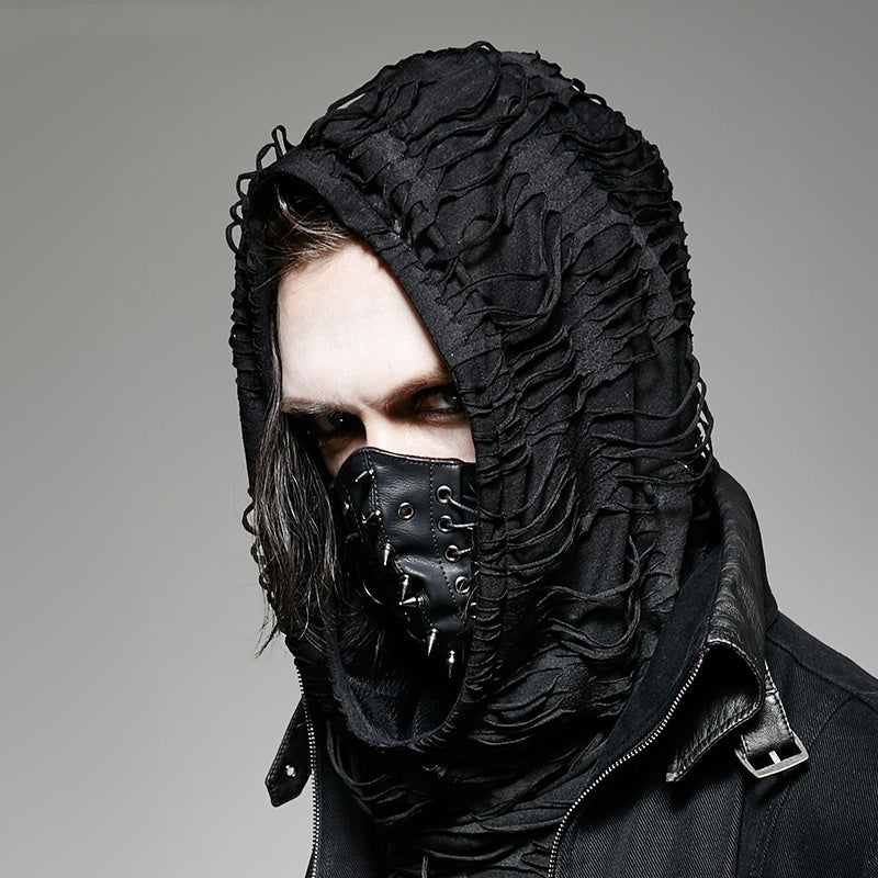 Halloy™ Shadow Spire Leather Mask (Rock & Punk)