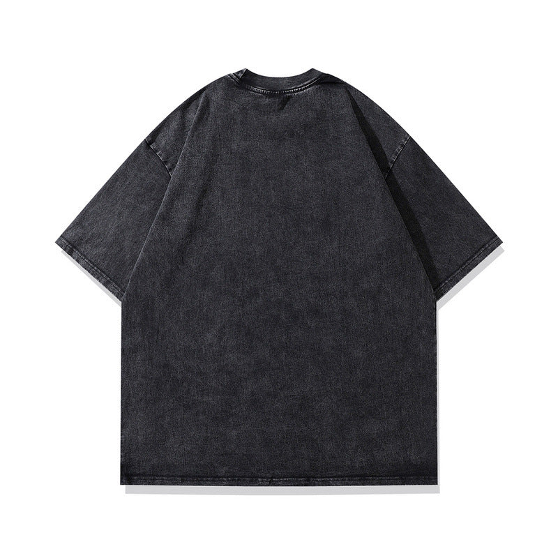 Halloy™ Vintage Printed Oversize Distressed T-shirt