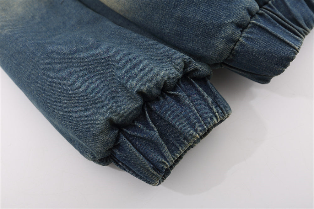 Halloy™ Spray Paint Wash Denim Jacket