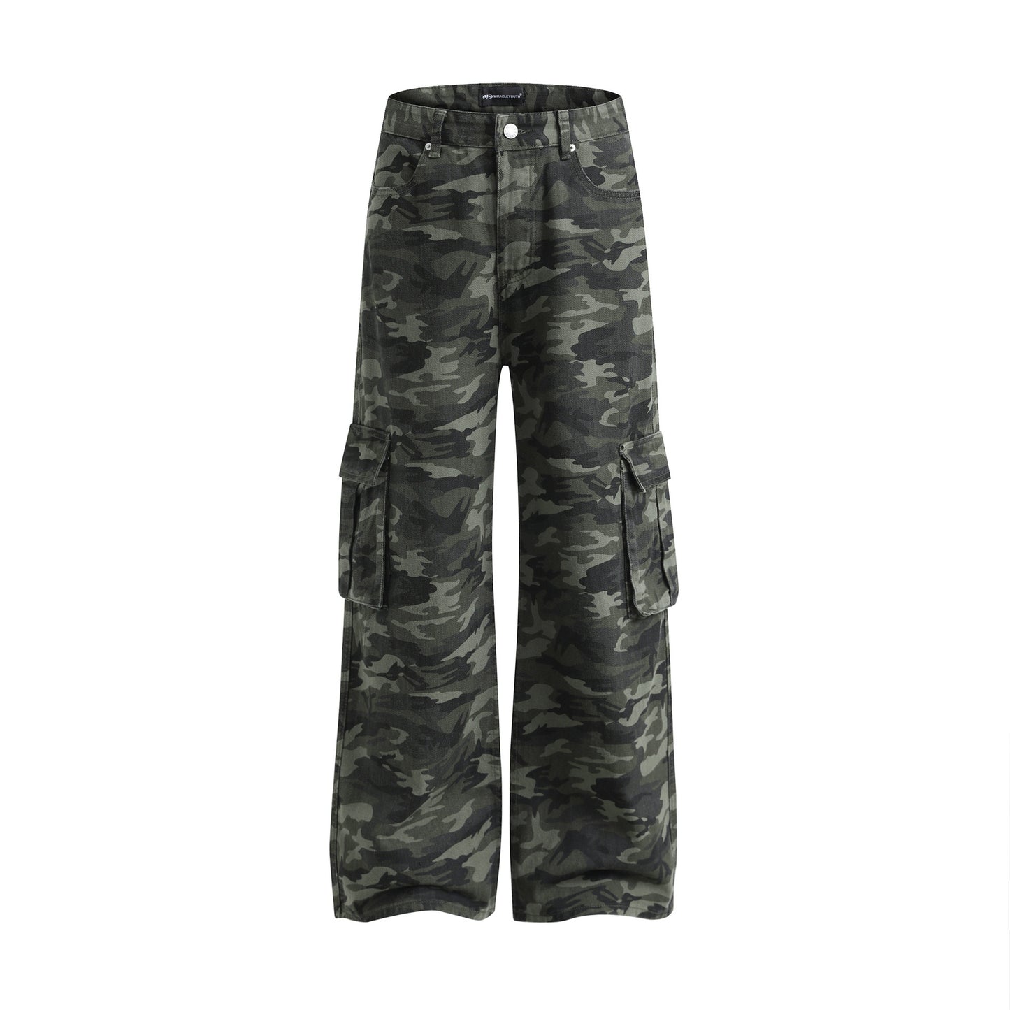 Halloy™ American Vintage Street Camouflage Workwear Trousers