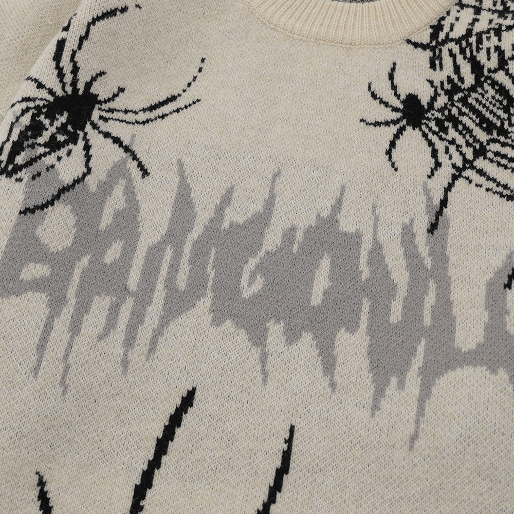 Halloy™ Spider Web Brocade Sweater
