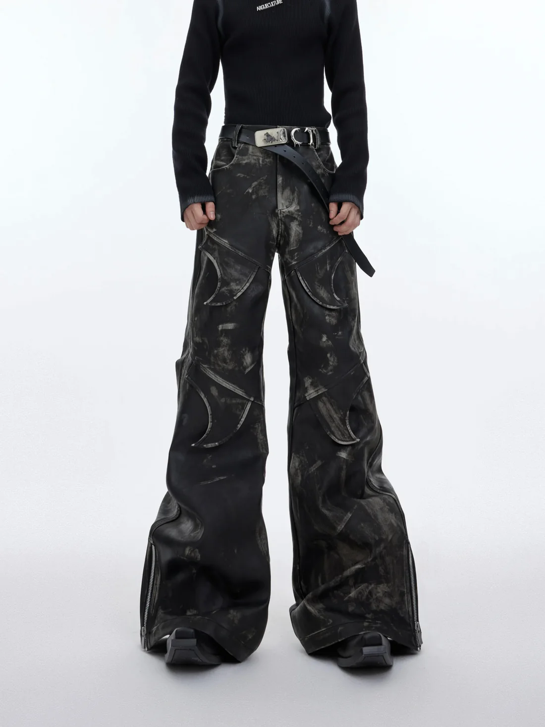 Halloy™ Opium Dark Leather Pants