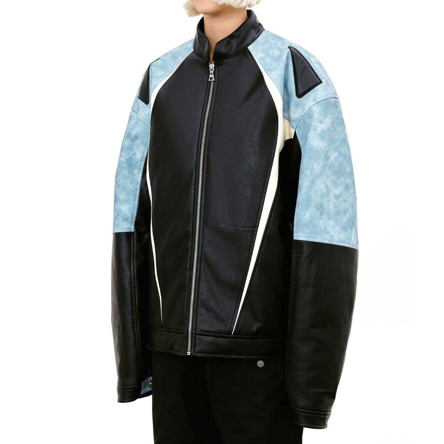 Halloy™ Leather Motorcycle Jacket