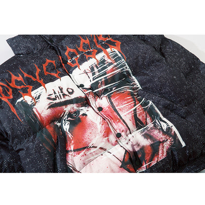 Halloy™ "PSYCHOSIS" Puffer Jacket