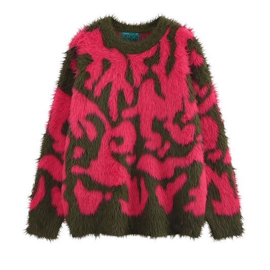 Halloy™ Vintage Furry Sweater